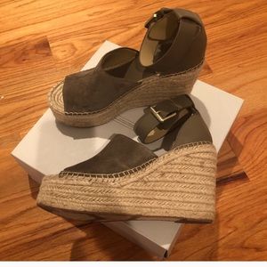 Olive Green Marc Fisher Wedges/Espadrilles